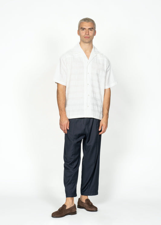 The André Shirt / Hand-Embroidery and Crochet Details in the Back