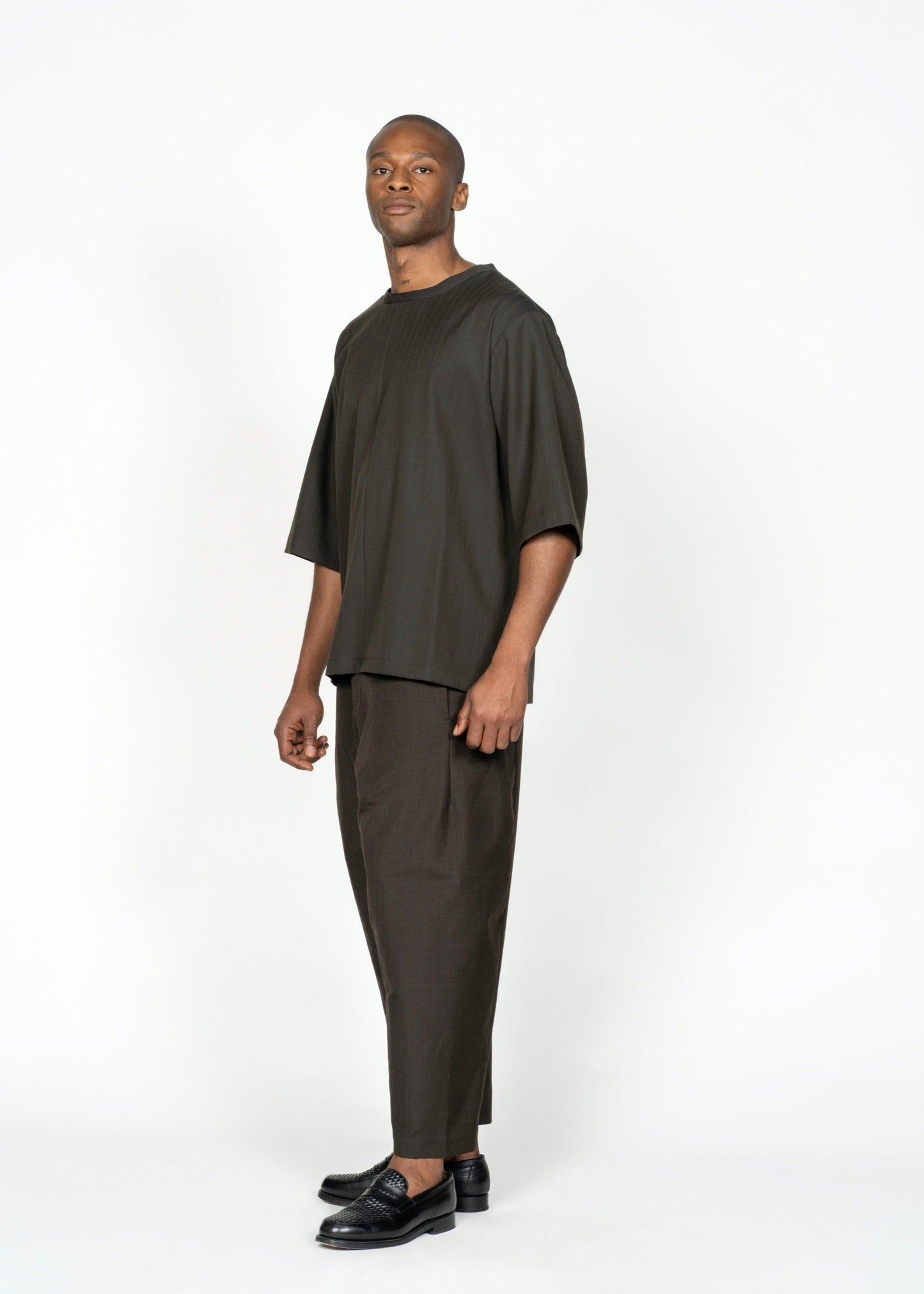 The George Shirt / Pinstripe Brown