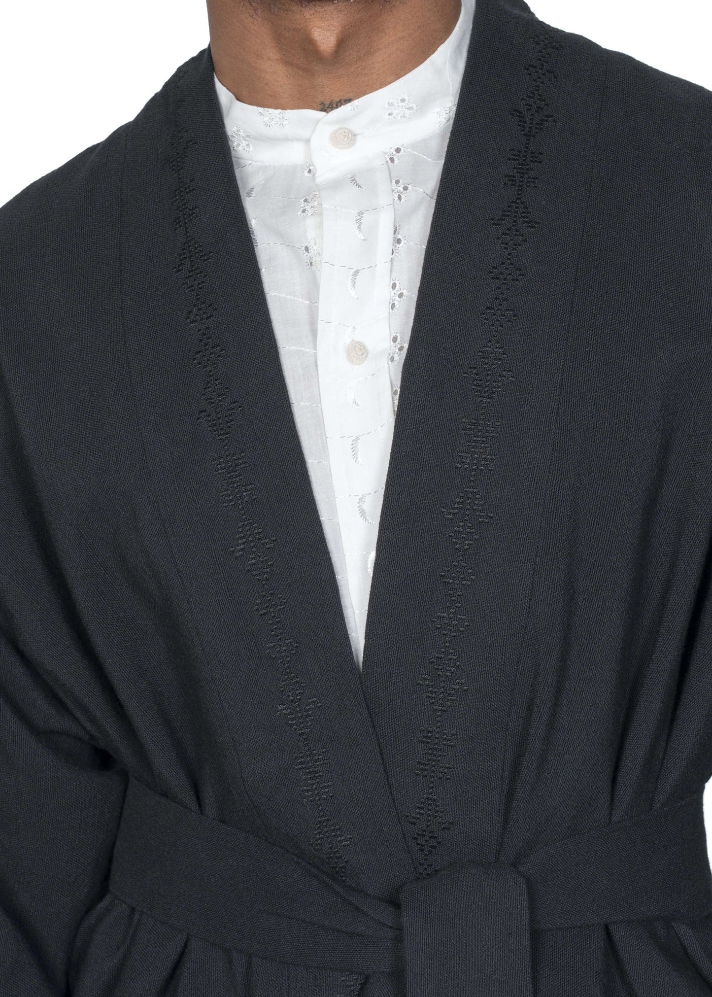 The Flamma Suit / Black with Black Embroidery
