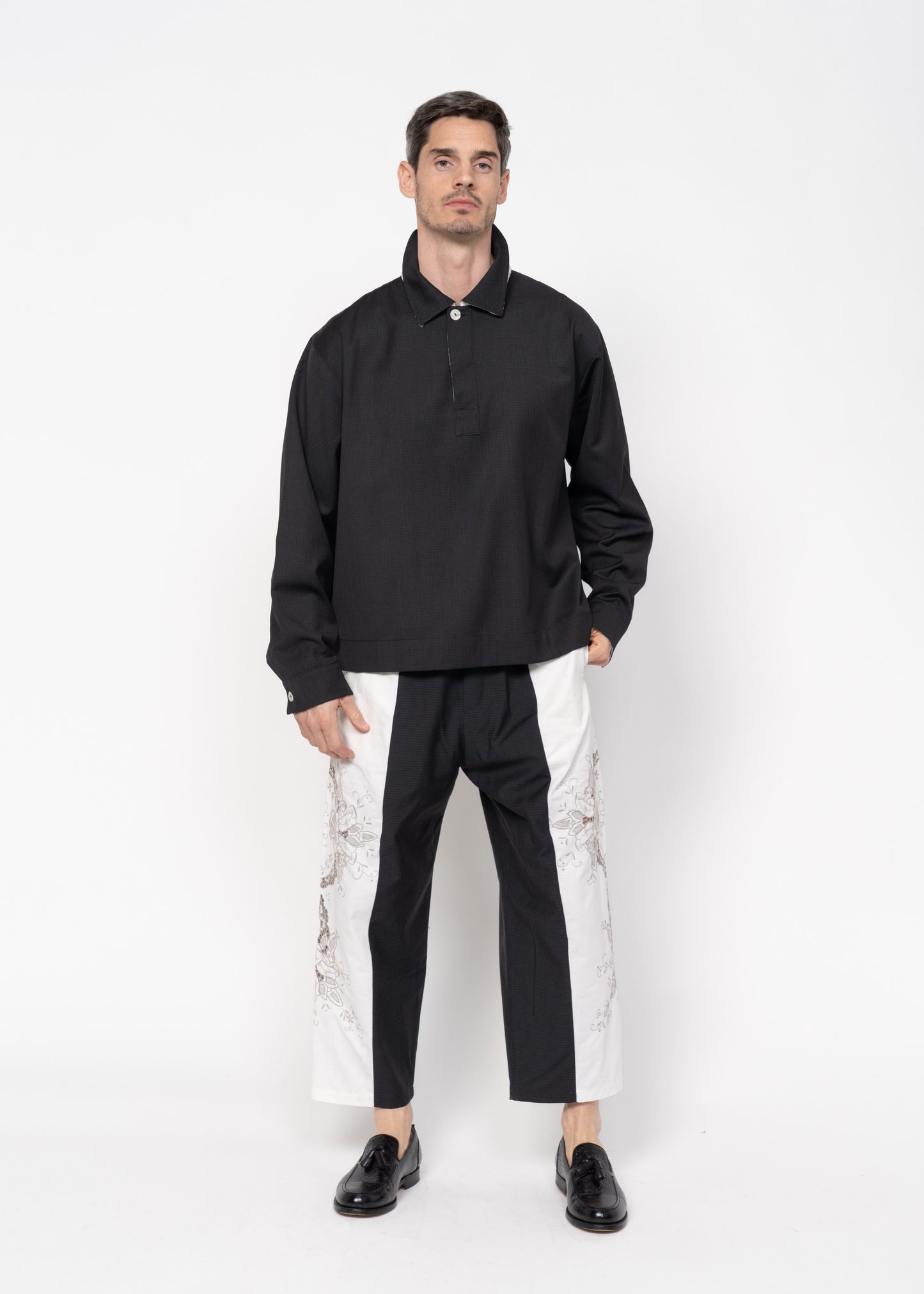 The Polo Shirt Black with Details