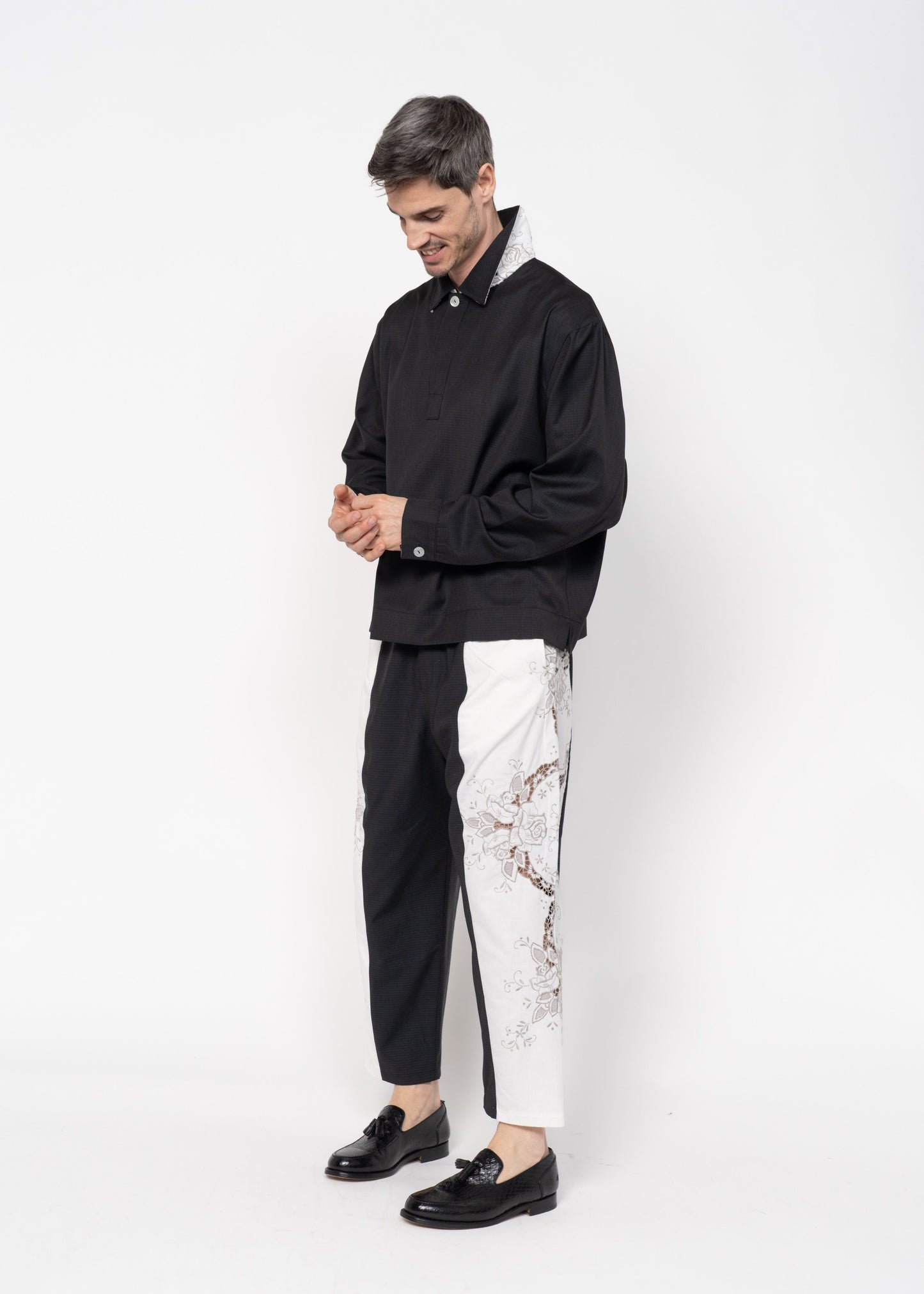 The Polo Shirt Black with Details