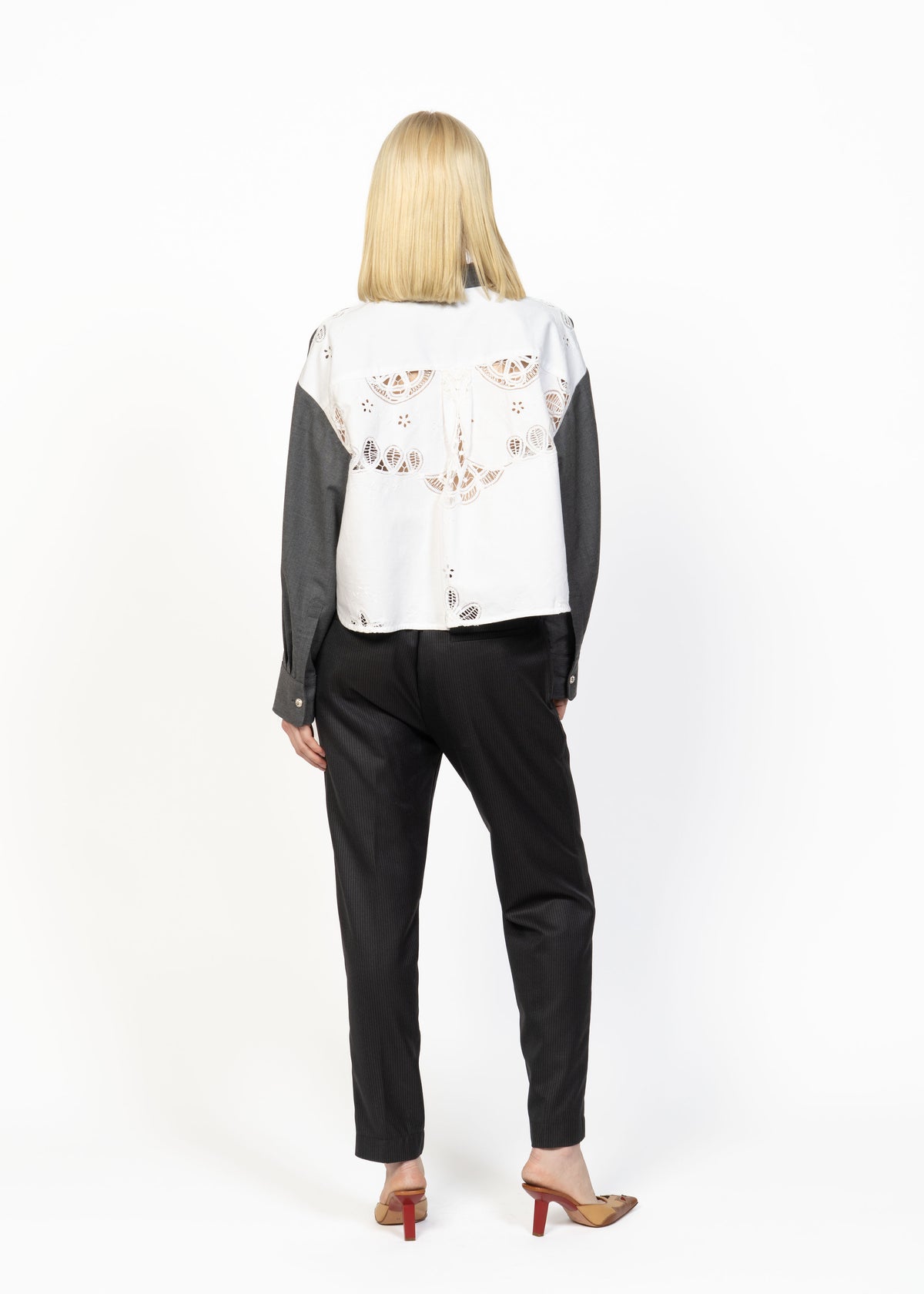 Her Lightweight Wool Shirt Grey