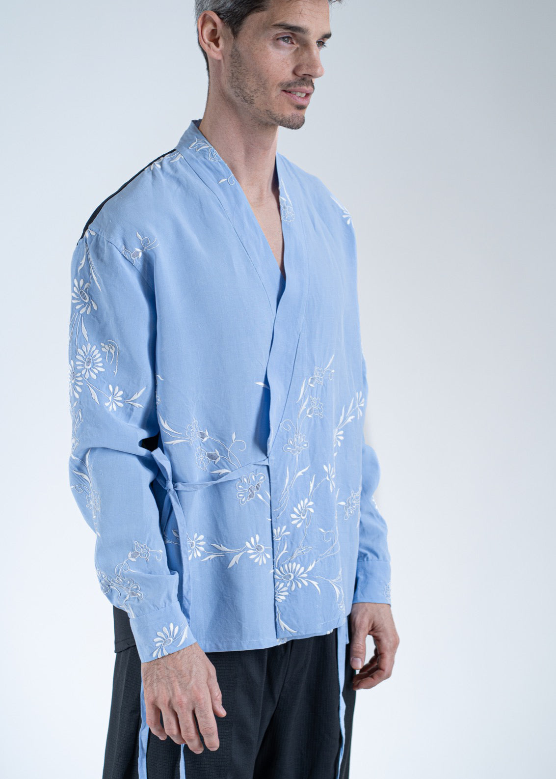 The Wrapped Shirt Light Blue
