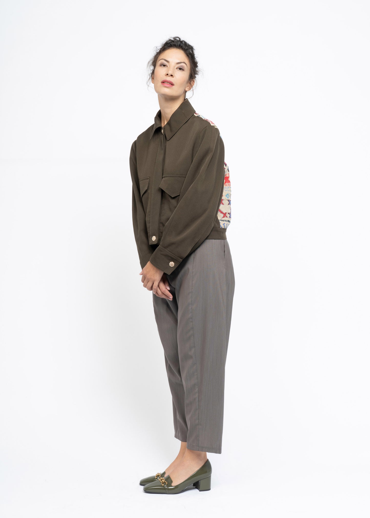 Her Aviation Jacket Brown