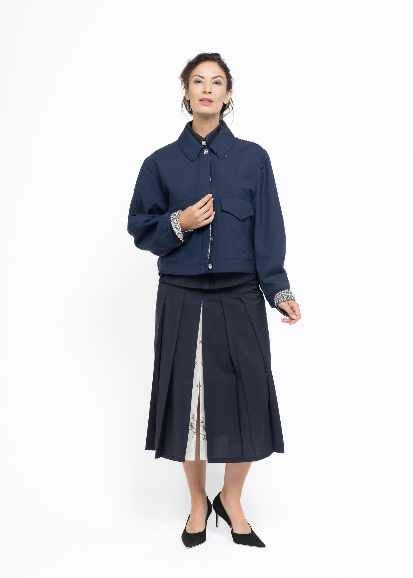Her Aviation Jacket Dark Blue