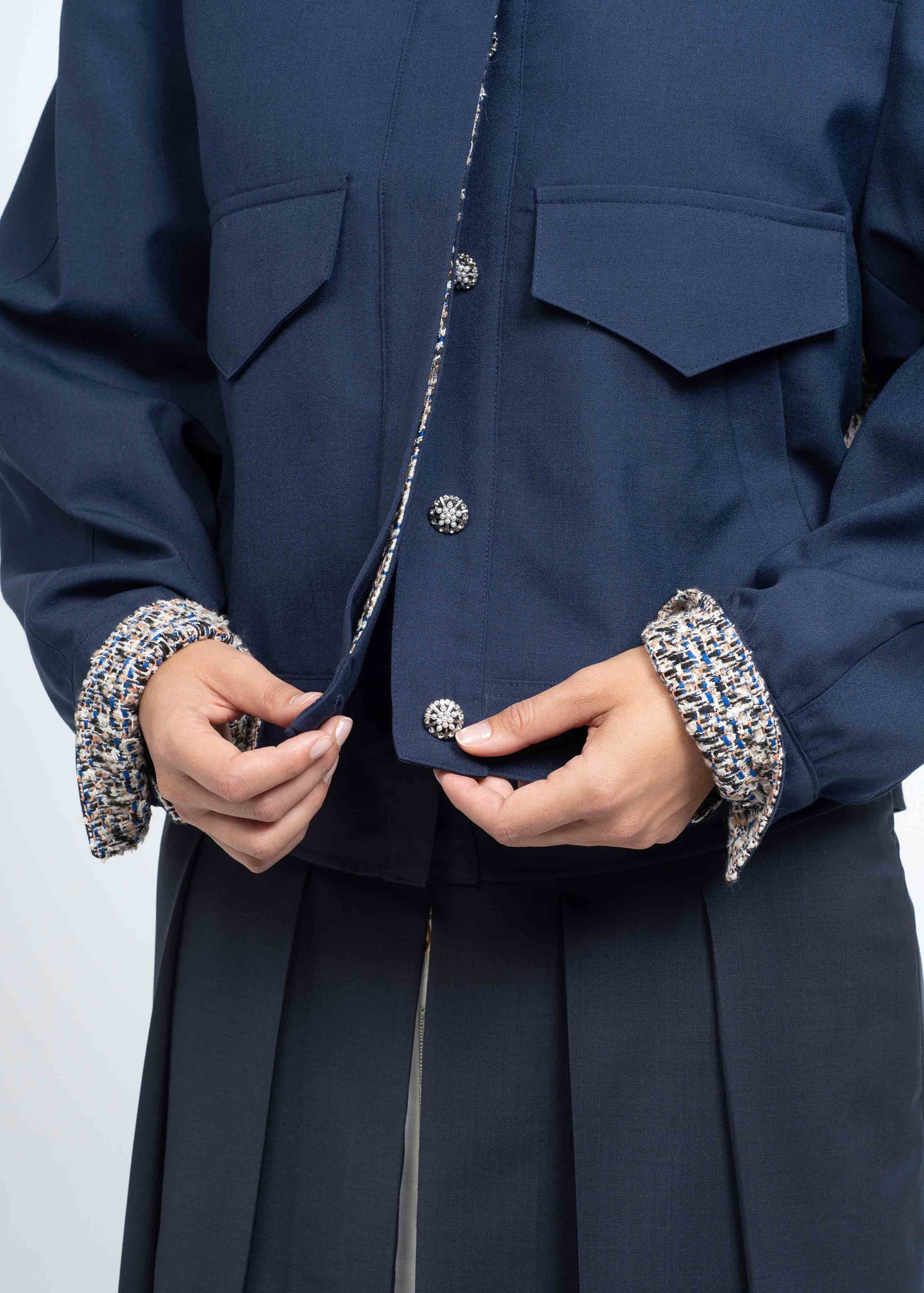 Her Aviation Jacket Dark Blue