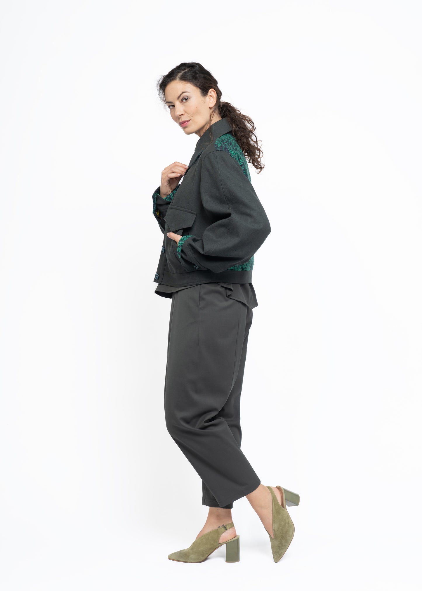 Her Aviation Jacket Green