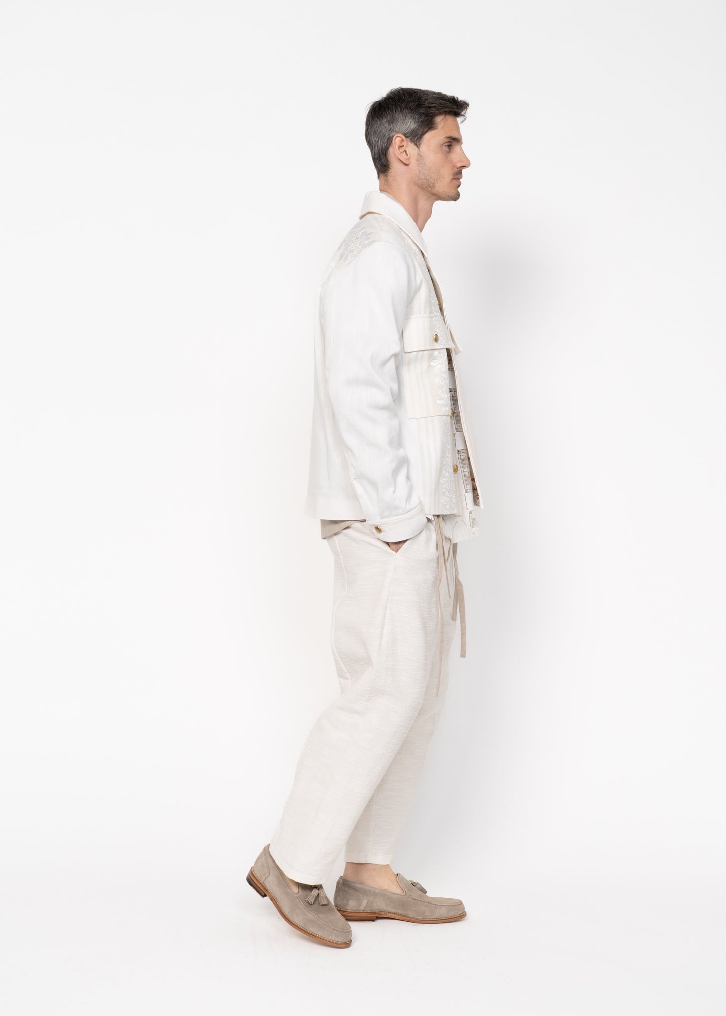 The Easy Jacket Handwoven / Off White