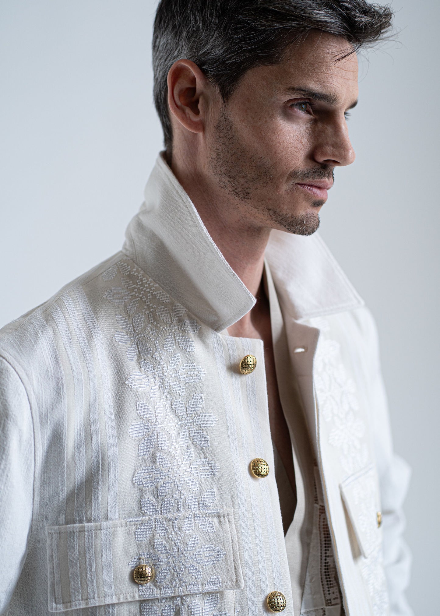 The Easy Jacket Handwoven / Off White
