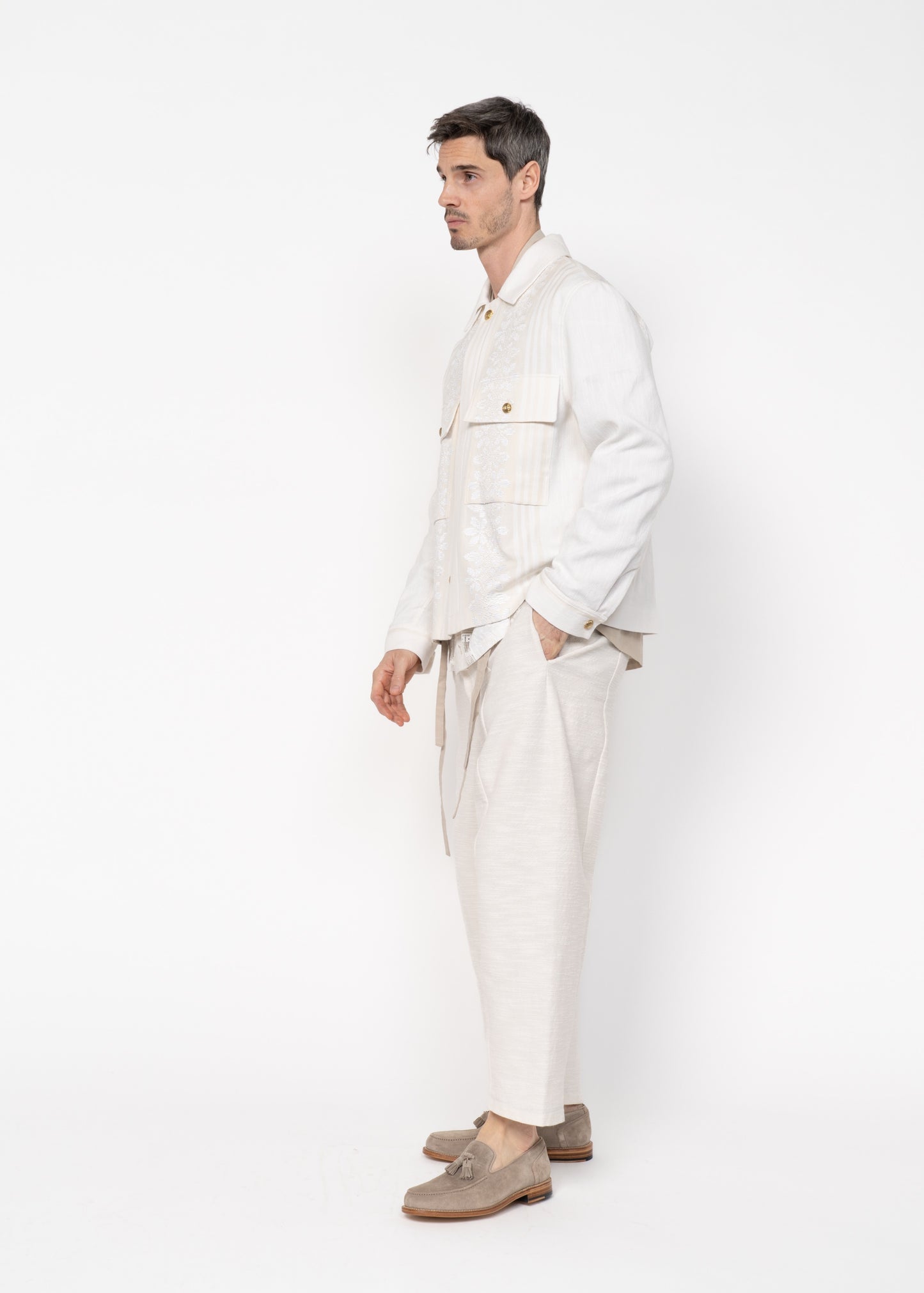 The Easy Jacket Handwoven / Off White