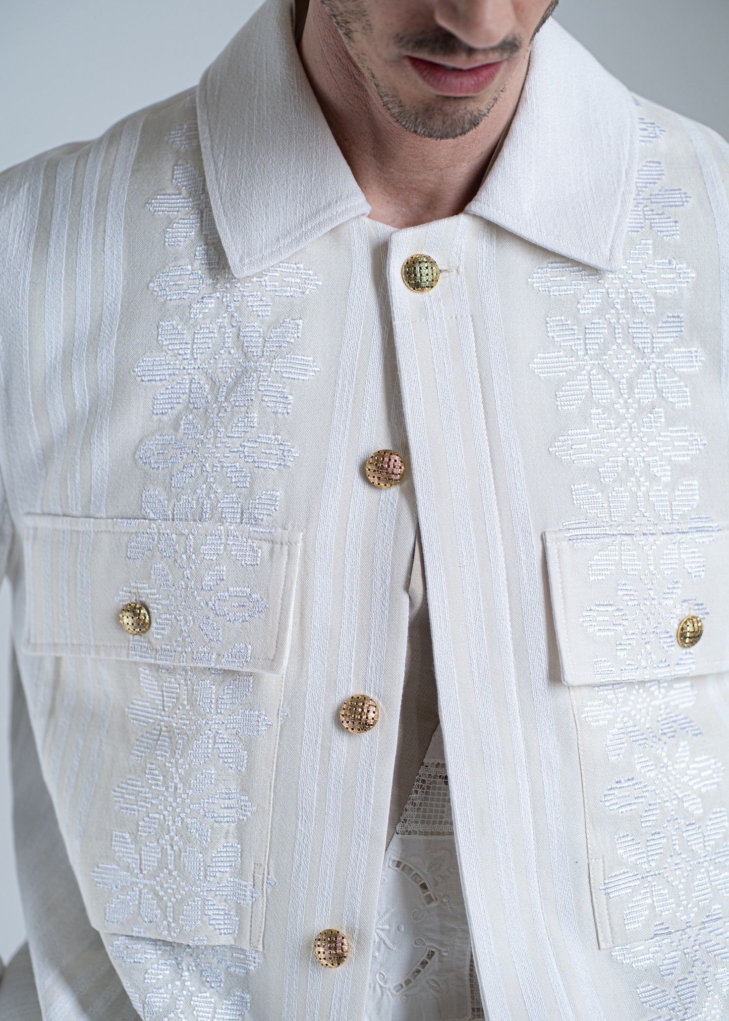 The Easy Jacket Handwoven / Off White