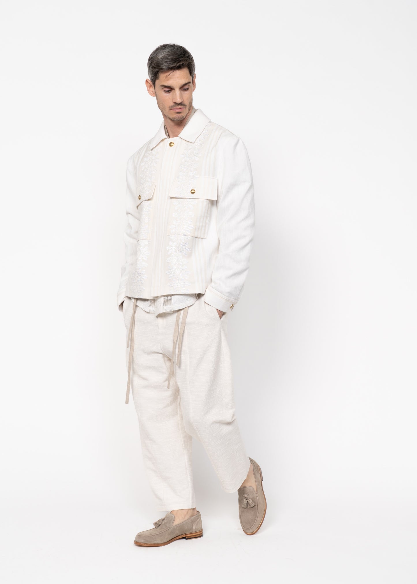 The Easy Jacket Handwoven / Off White