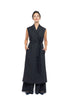 The Longline Gilet Embroidered Back