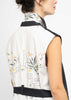 The Longline Gilet Embroidered Back