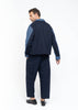 The Polo Shirt Boucle Blue/Burgundy