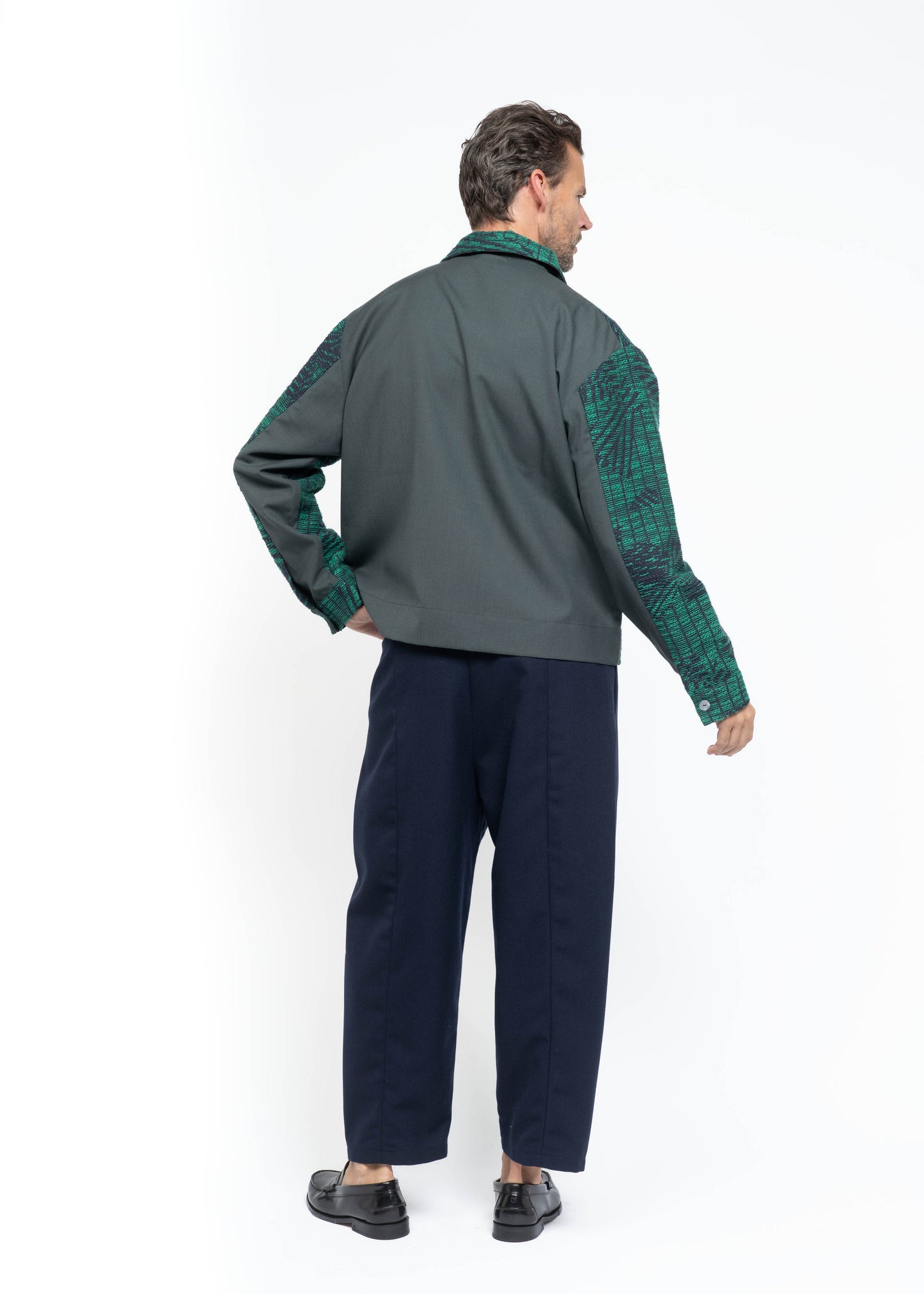 The Polo Shirt Boucle Green/Blue