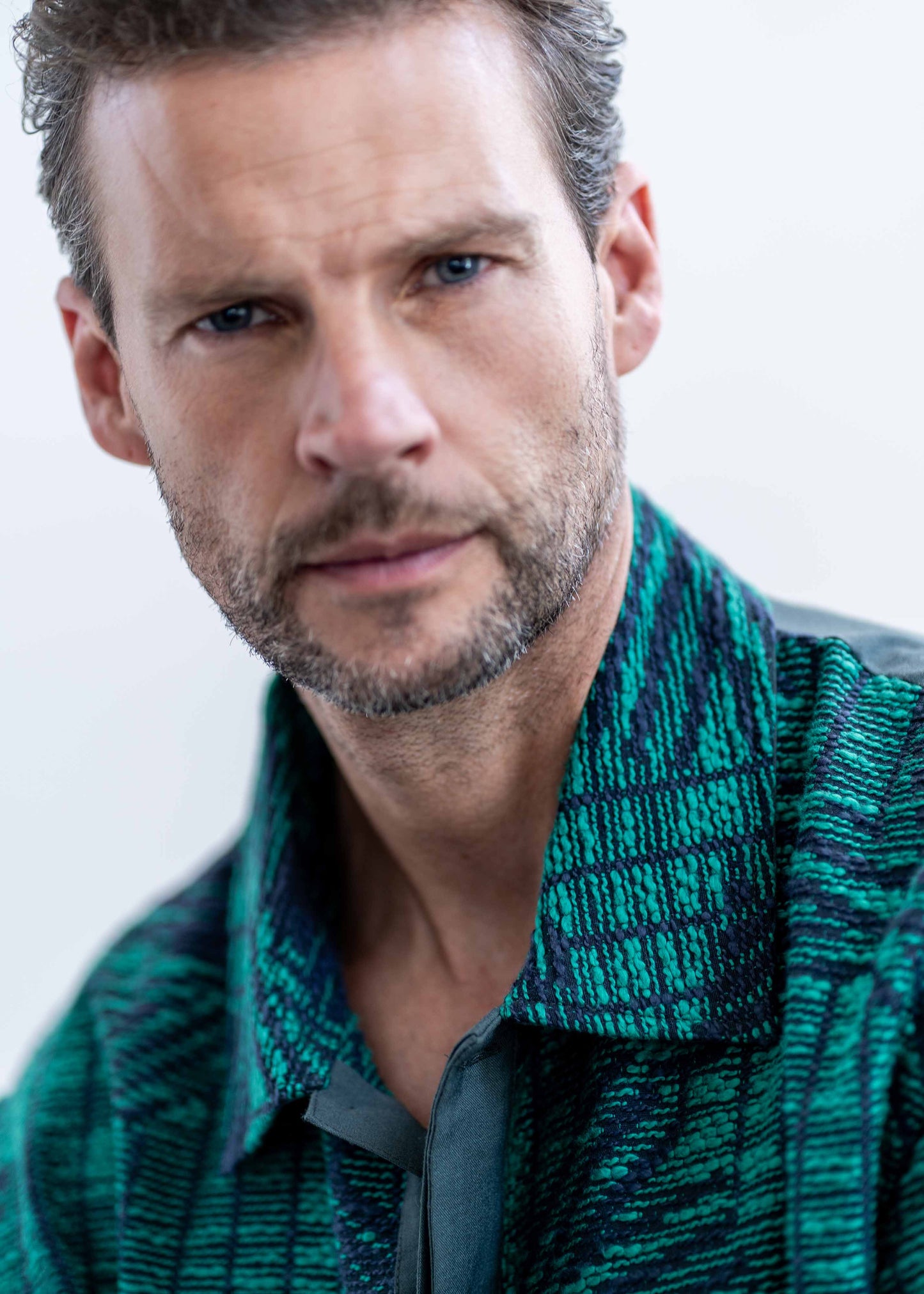 The Polo Shirt Boucle Green/Blue