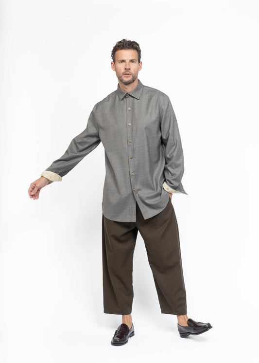 The Konstantin Shirt Light Brown