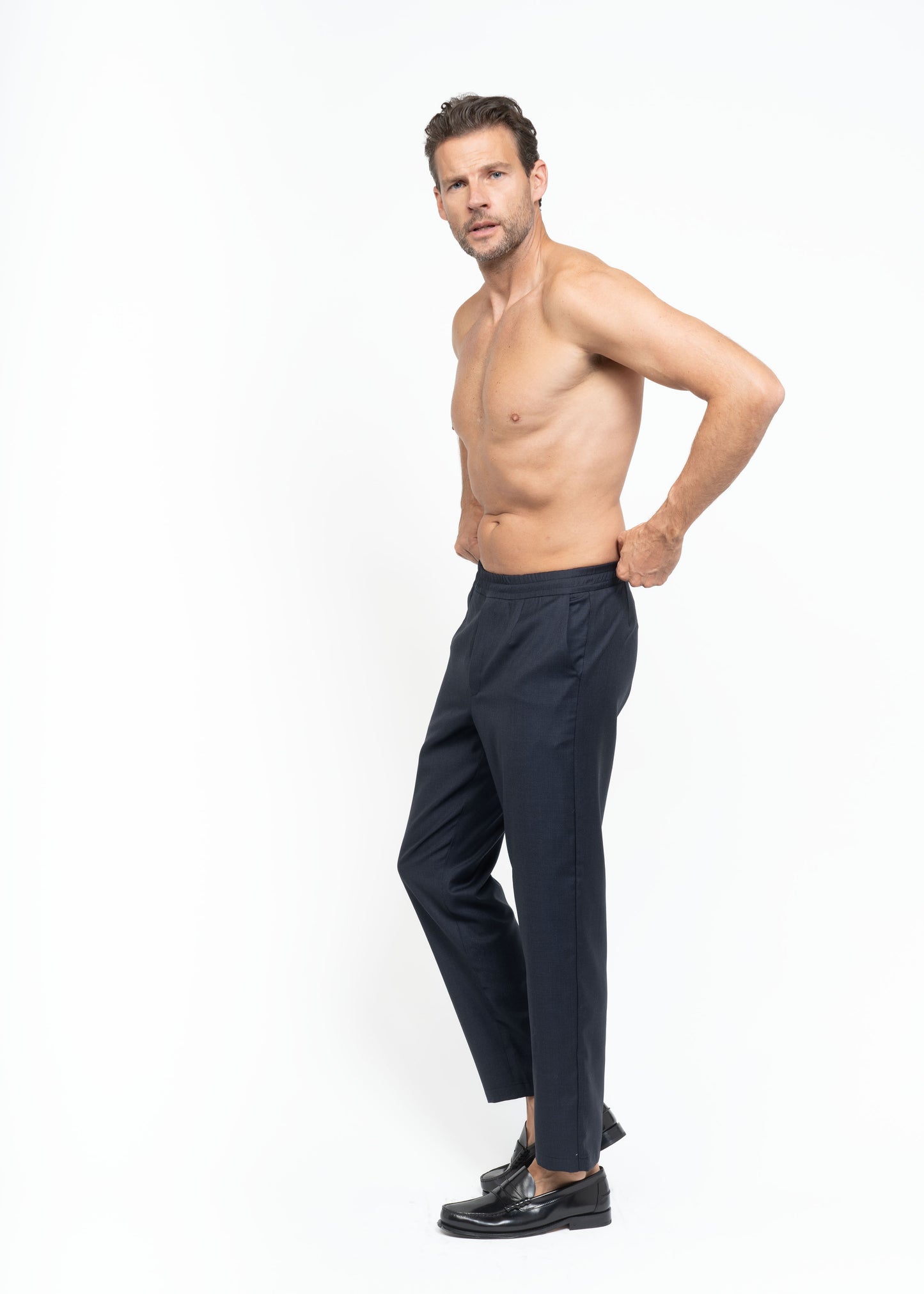 The Straight Leg Pants Blue / Prince of Wales Check