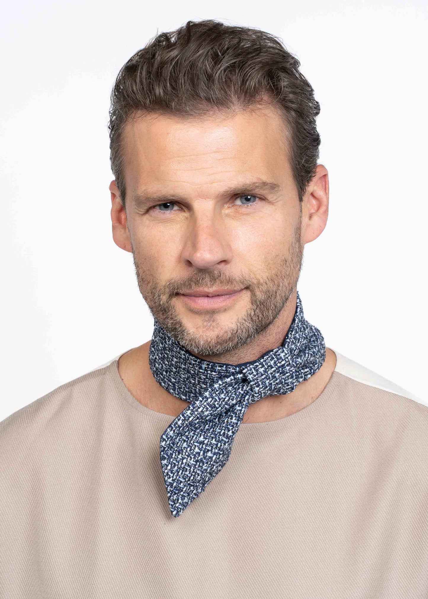 The Twilly Tie Boucle Blue