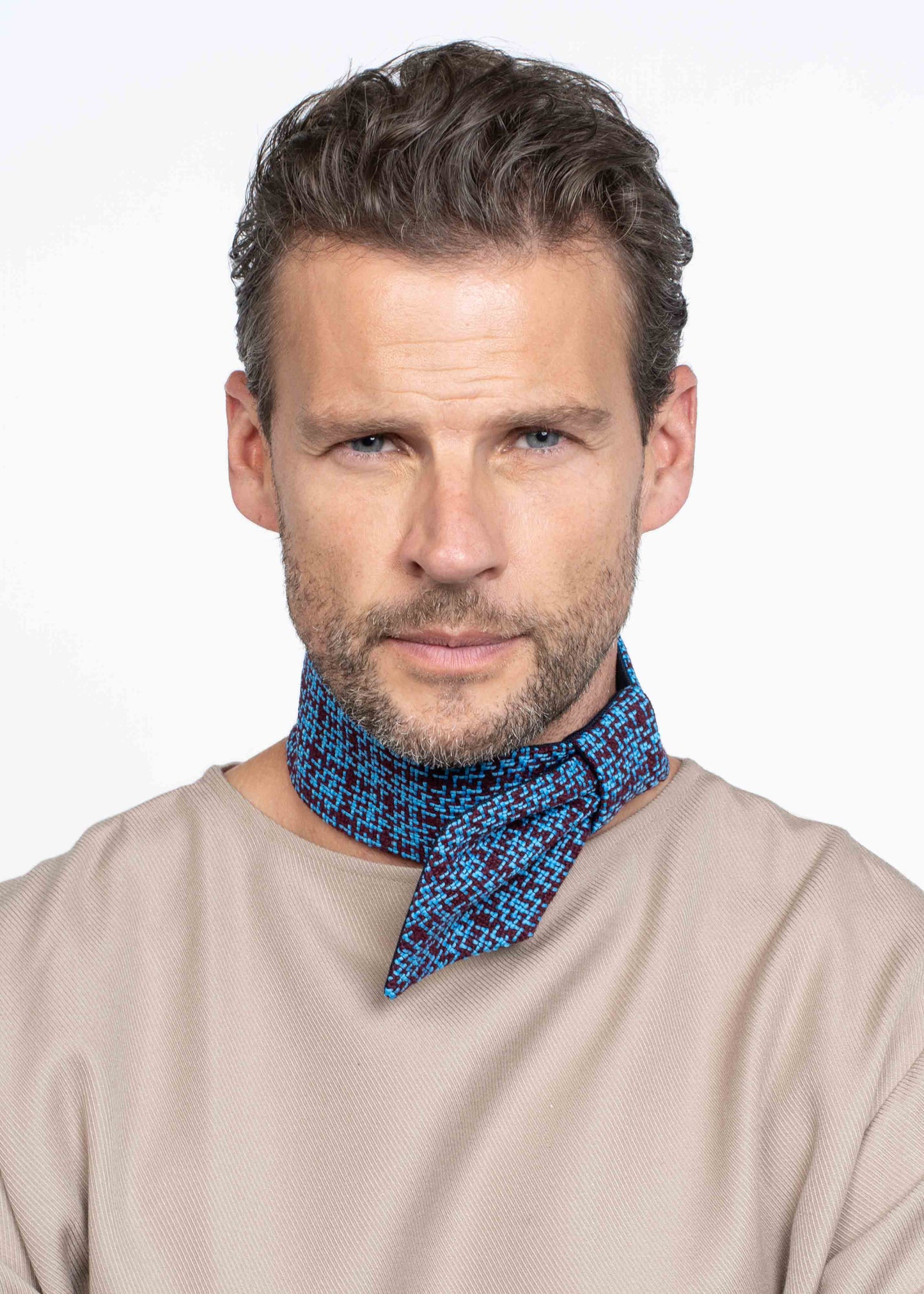 The Twilly Tie Blue Burgundy