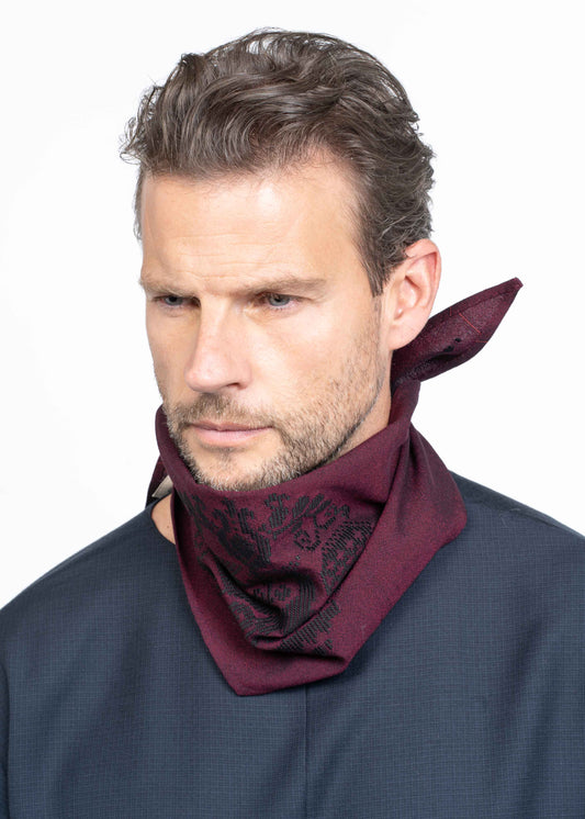 The Rhombus Scarf Burgundy