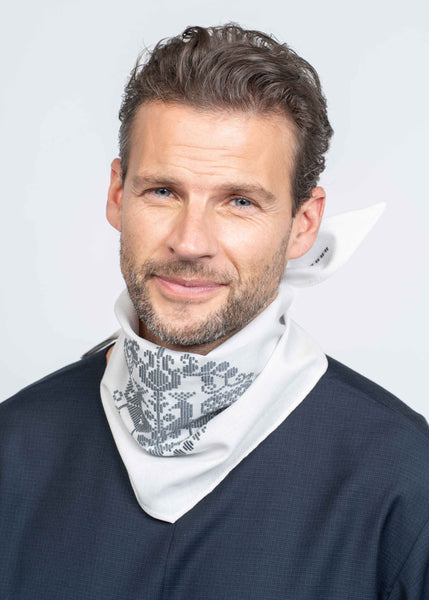 The Rhombus Scarf Light Grey