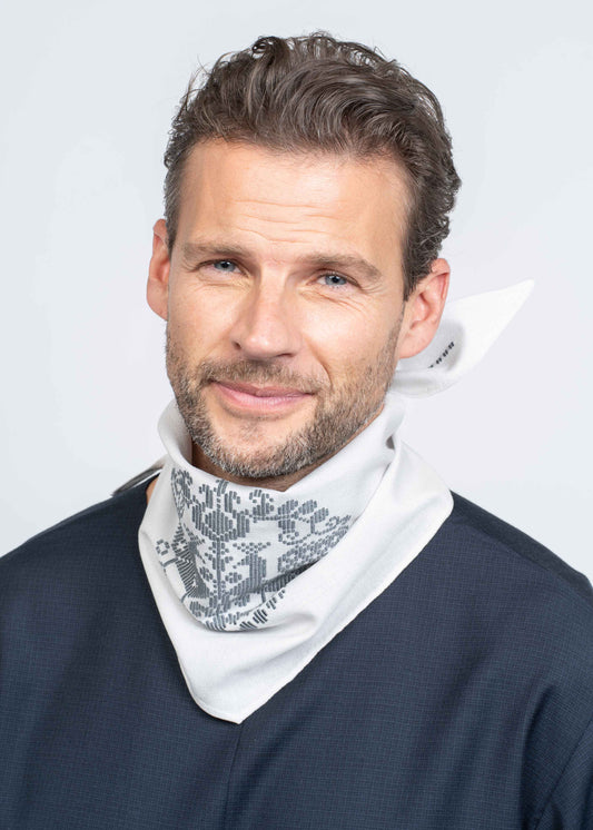 The Rhombus Scarf Light Grey
