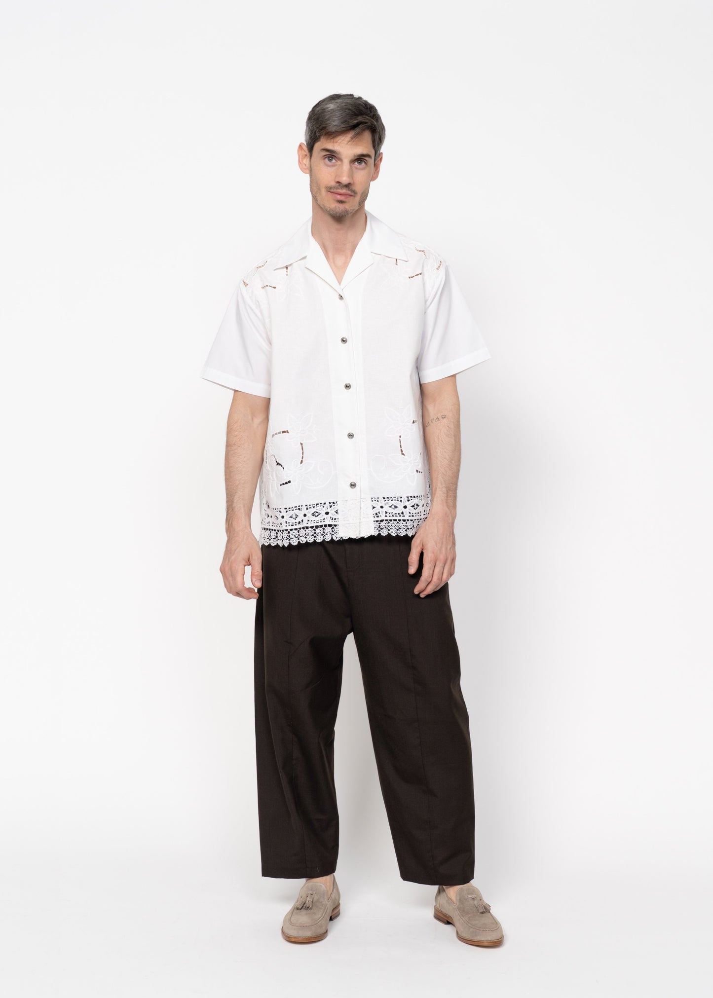 The André Shirt Embroidered Lace