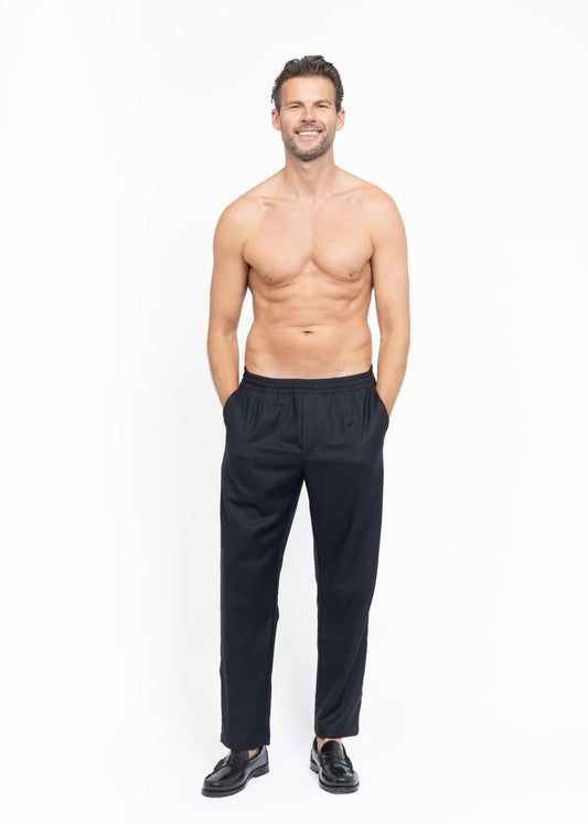 The Straight Leg Pants Dark Blue