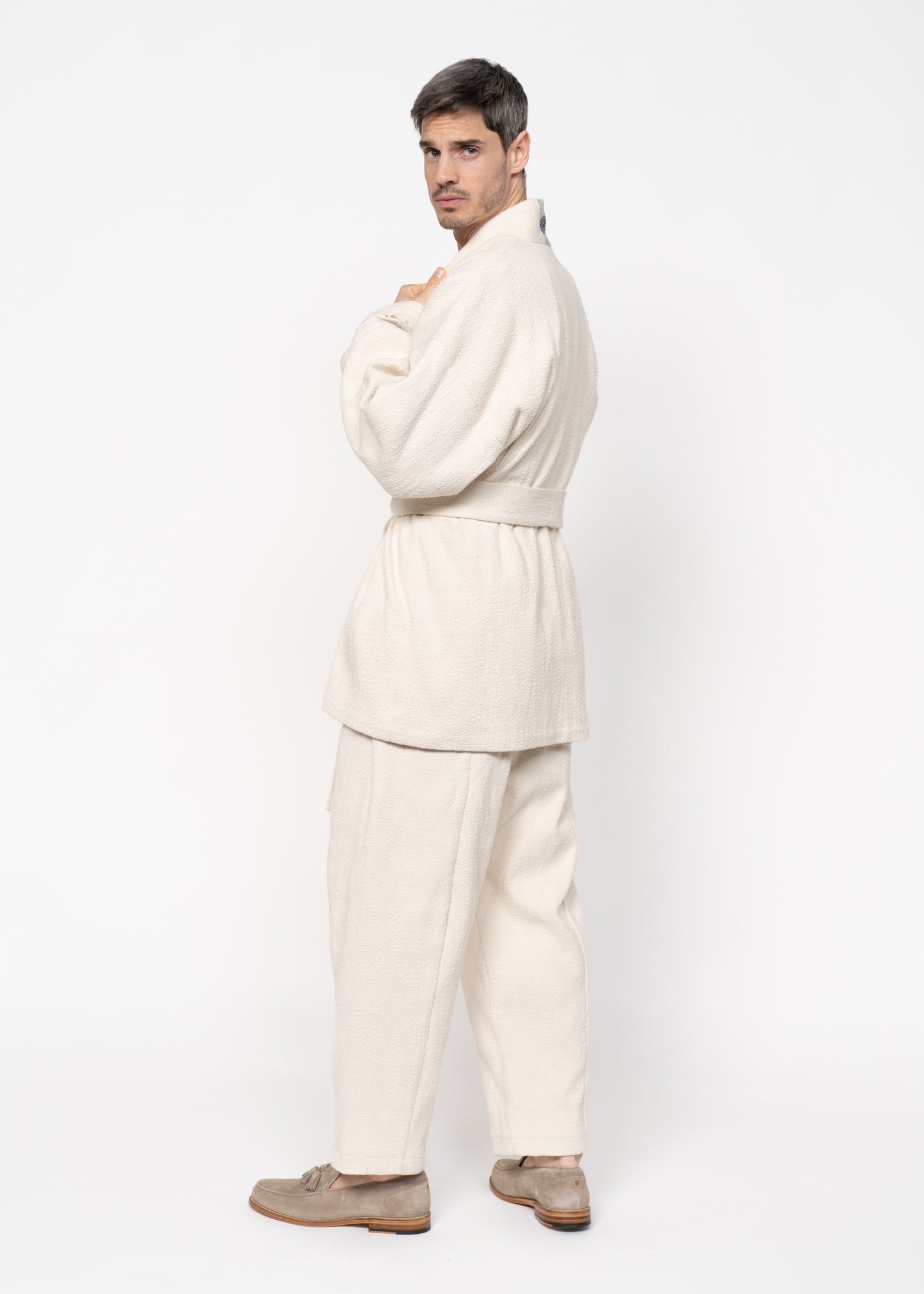 The Flamma Suit Bouclé / Ecru