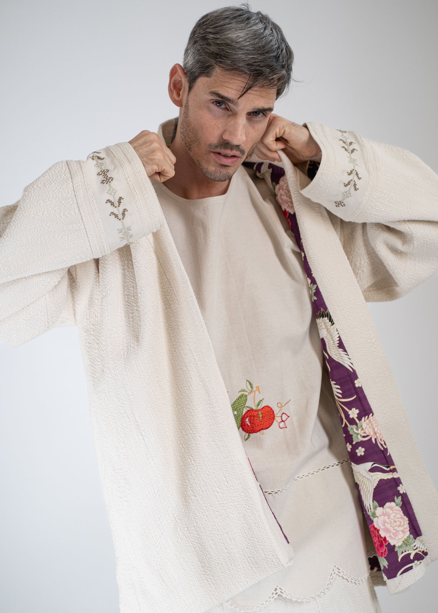 The Flamma Suit Bouclé / Ecru