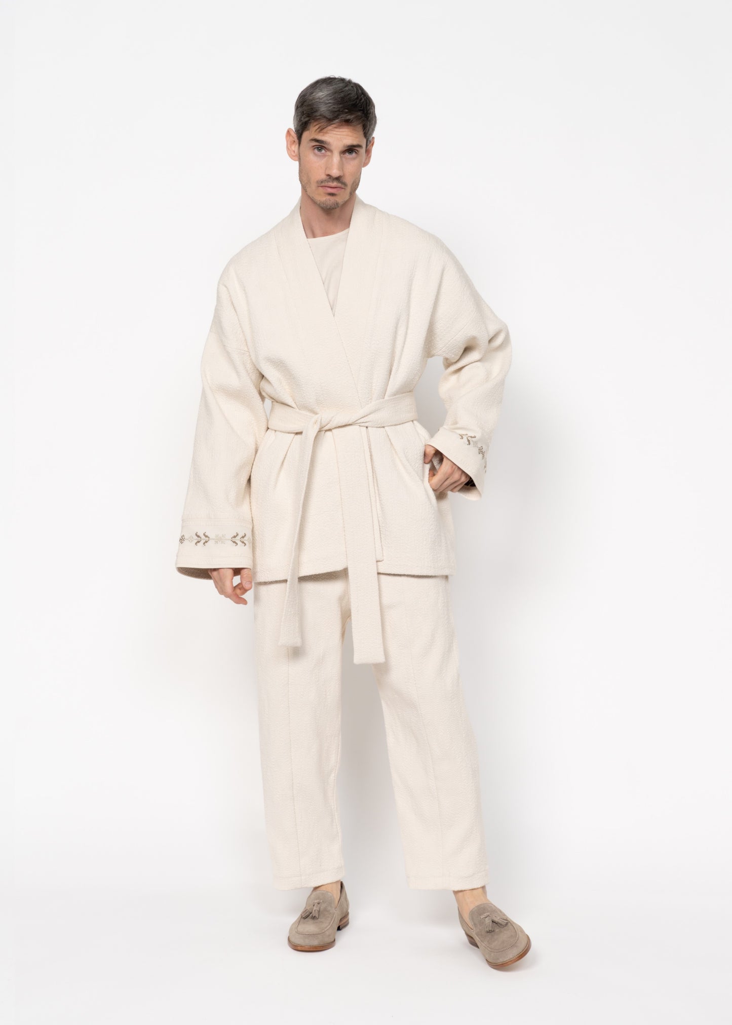 The Flamma Suit Bouclé / Ecru
