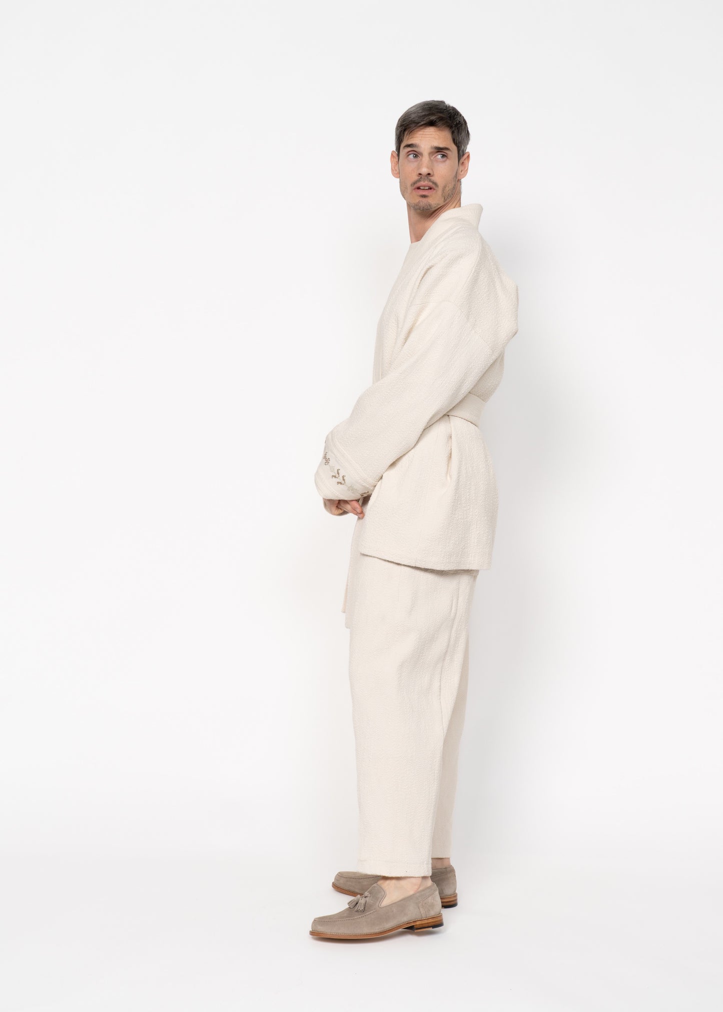 The Flamma Suit Bouclé / Ecru