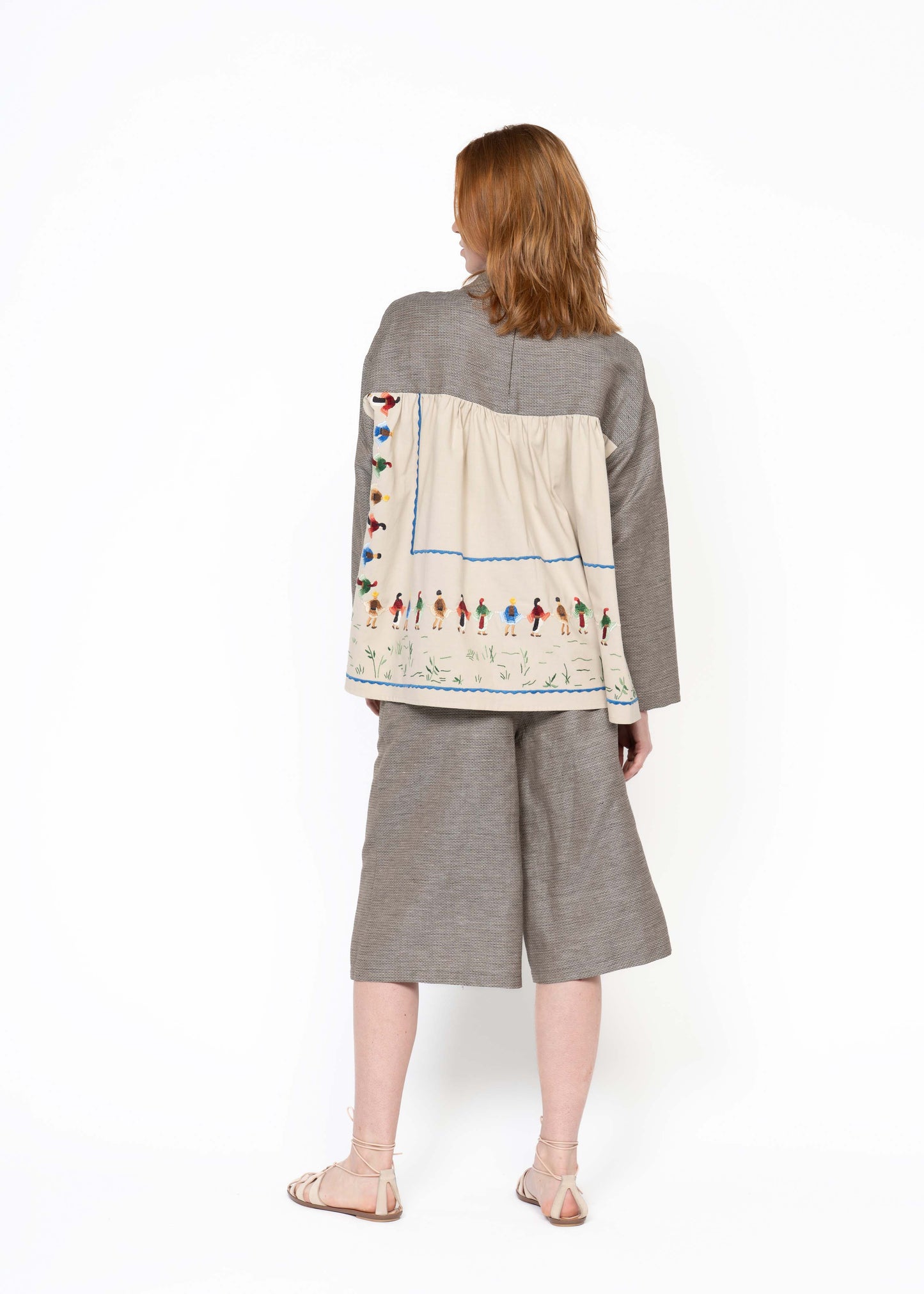 The Pleated Back Shirt / Linen