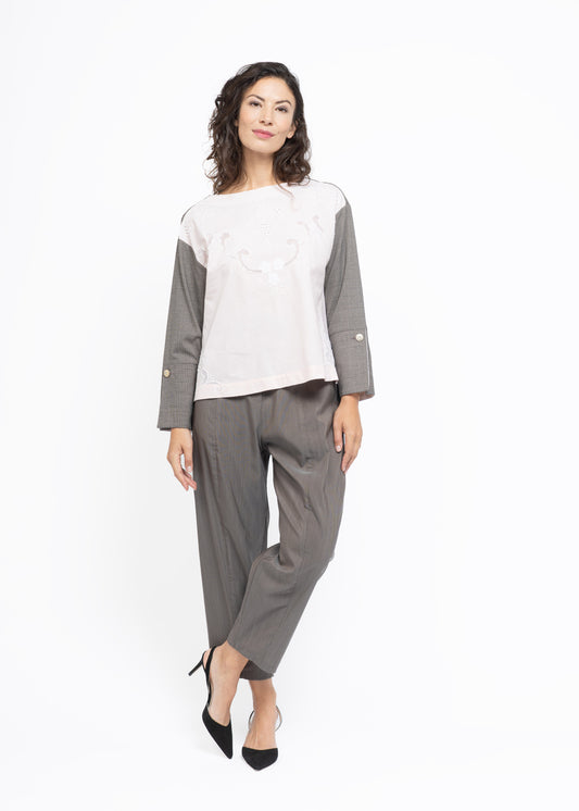 The Antonia Blouse Dusty Rose
