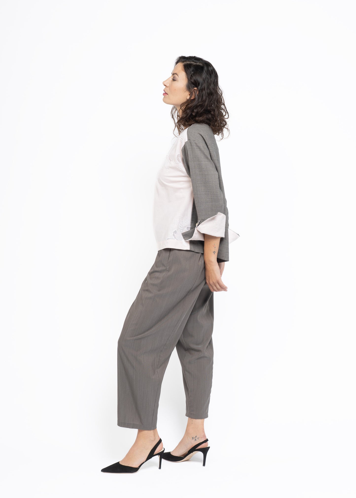 The Antonia Blouse Dusty Rose