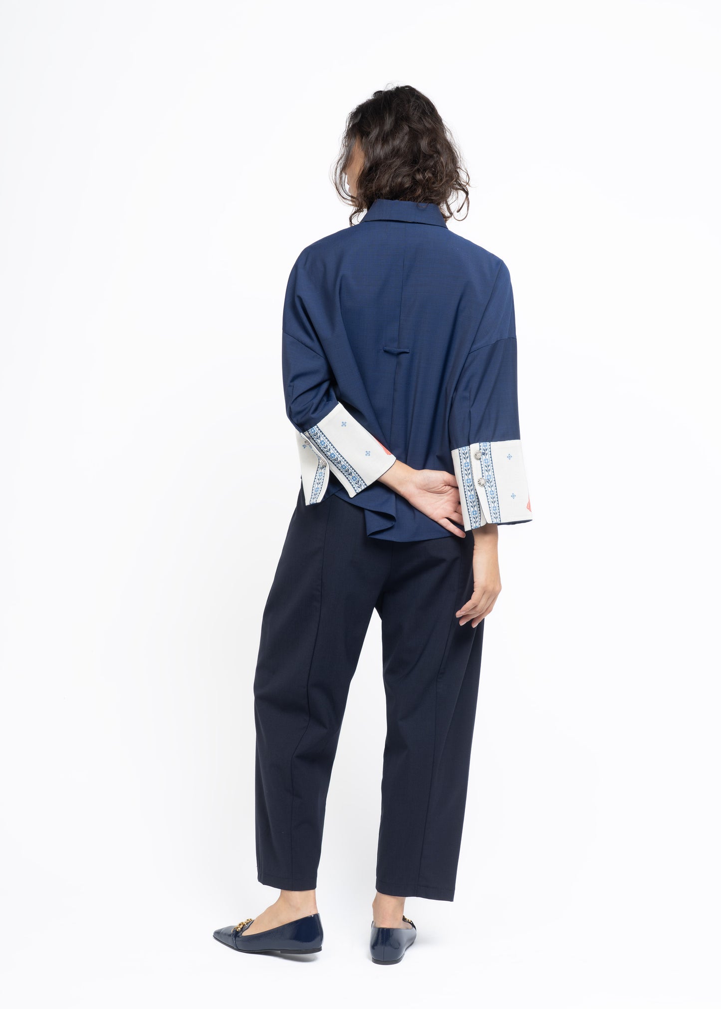 The Button Shirt Blue Royal