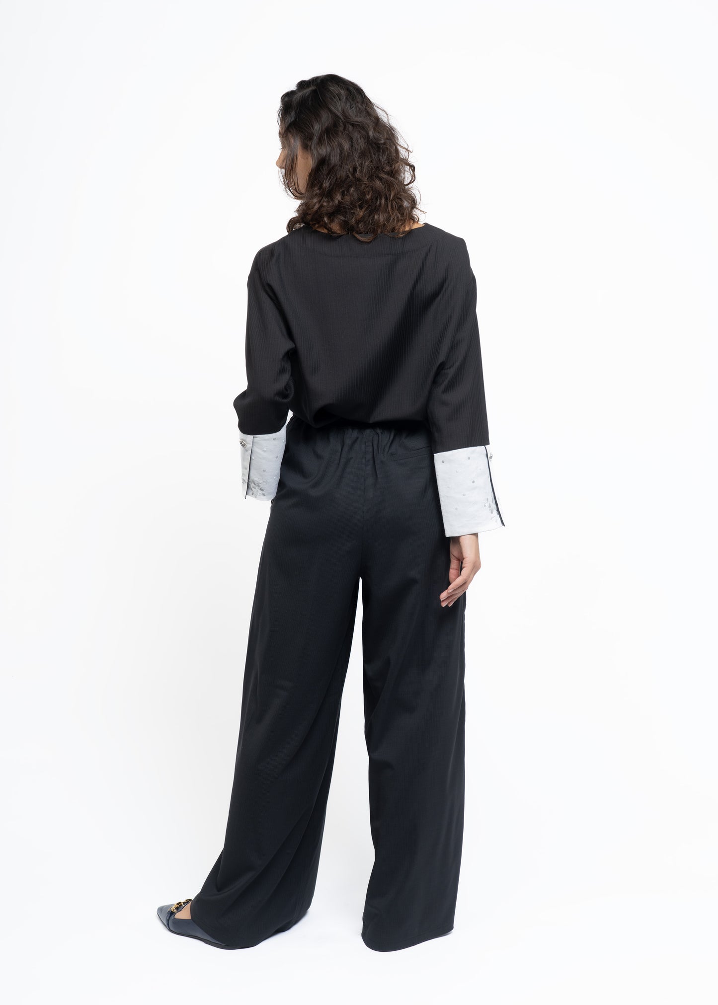 The Wide Pants Black