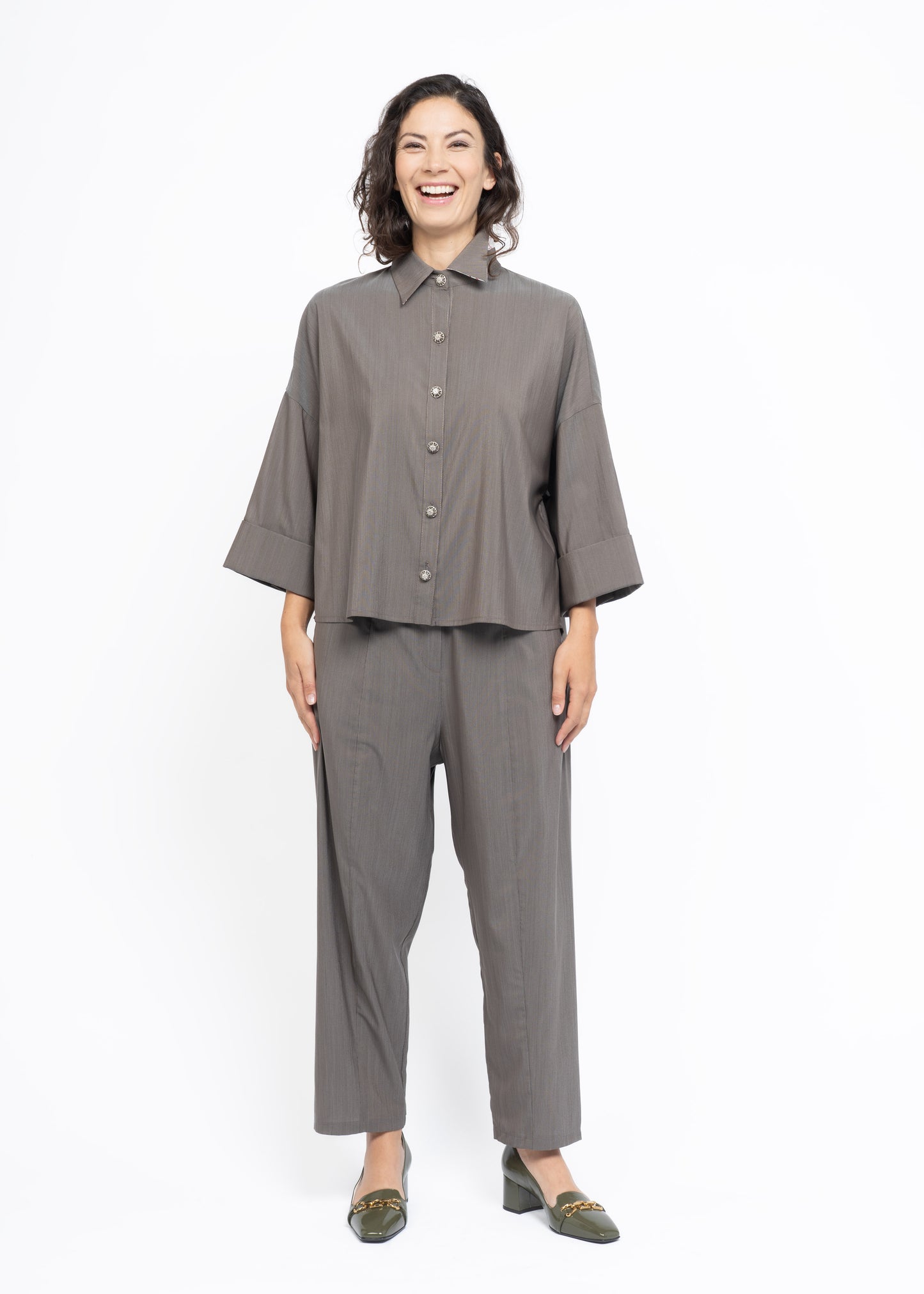 The Button Shirt Light Brown