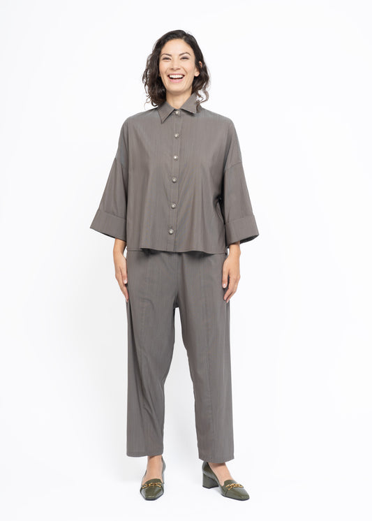 The Button Shirt Light Brown