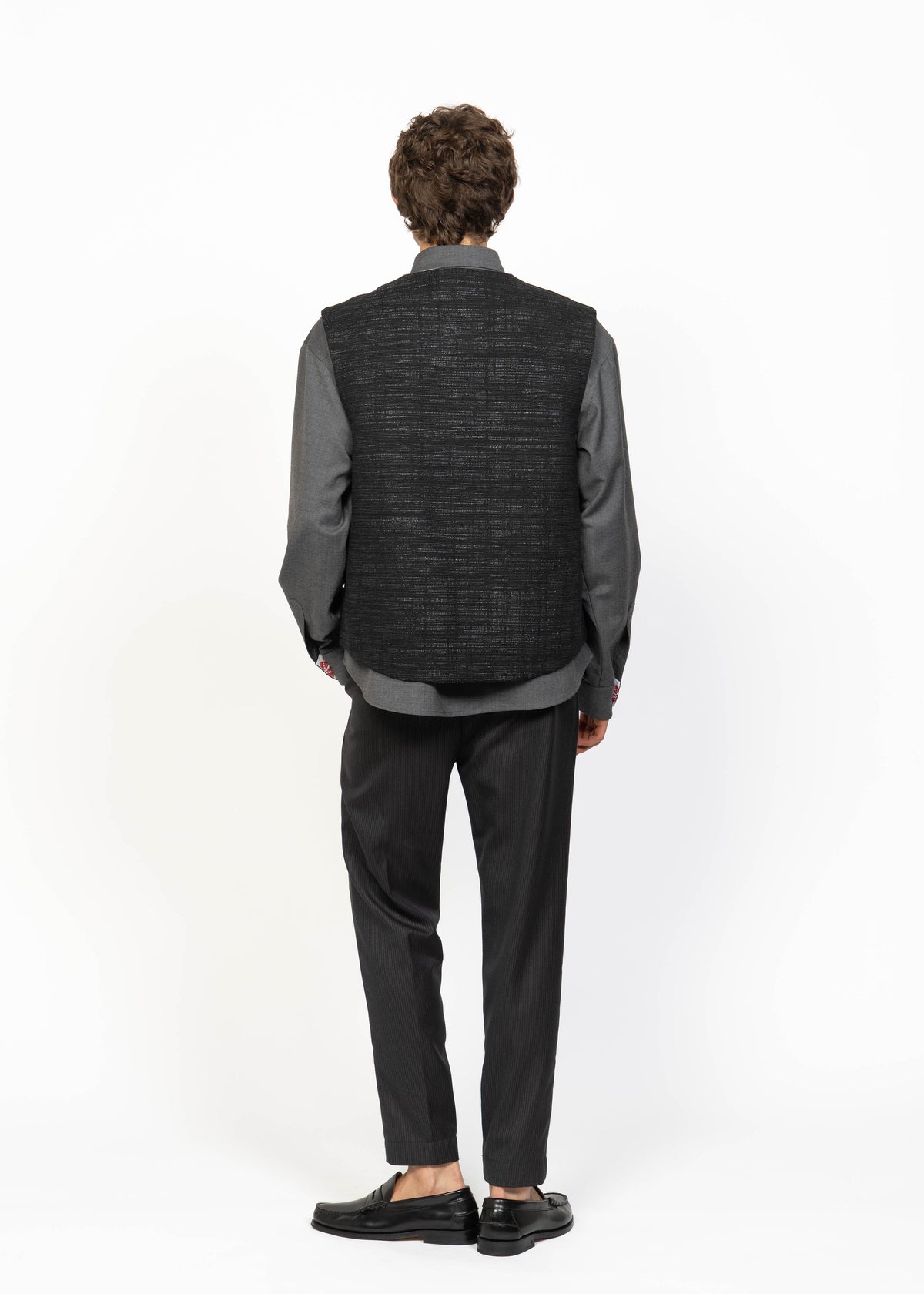 His Gilet Black - Back Boucle