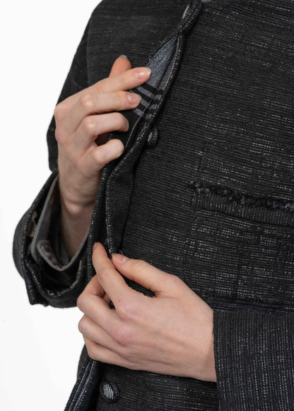 The Cropped Jacket Grey Back
