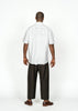 The André Shirt / White with Semicircular Back