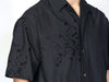 The André Shirt / Black with Embroidery