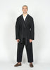 The Flamma Suit / Black with Dark Grey Embroidery