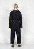 The Flamma Suit / Black with Dark Grey Embroidery