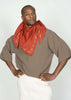 The Scarf / Brick-Red with Brick-Red/Beige