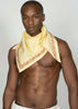 The Scarf / Dusty Yellow with Orange/Brick-Red