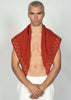 The Scarf / Brick-Red with Brick-Red and Beige